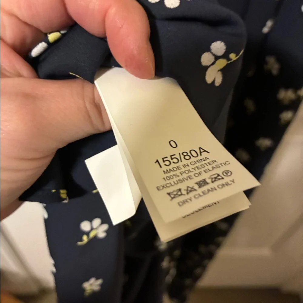NWOT Kate spade blue floral maxi dress size 0